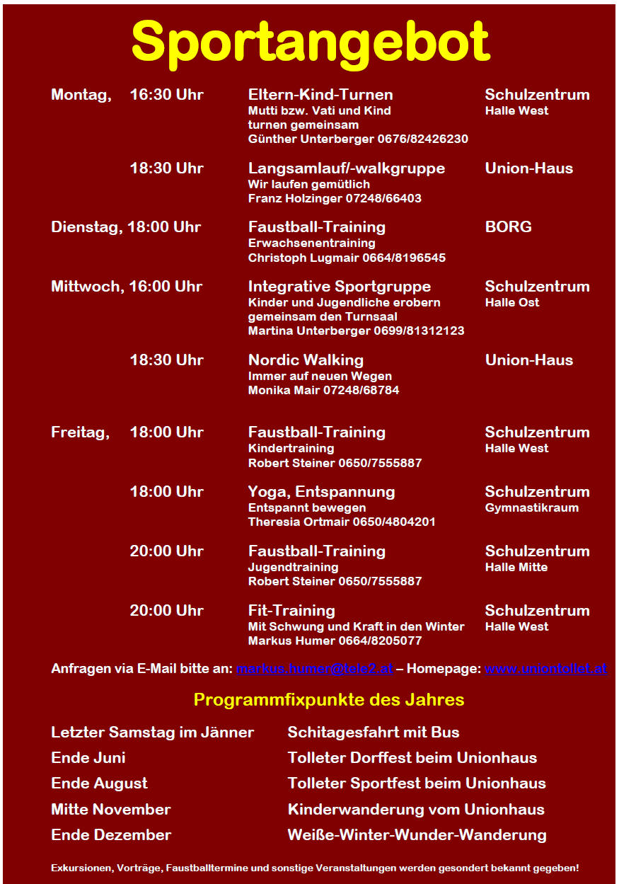 Sportangebot2013